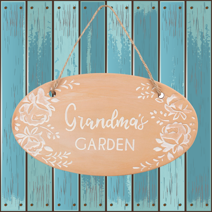 Grandma's Garden Terracotta Plaque