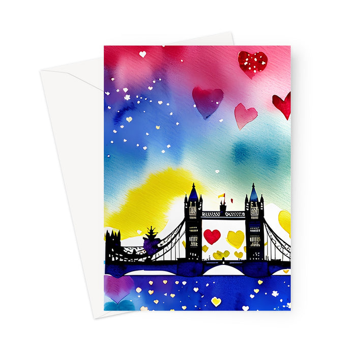 London I'm In Love - Blank Greeting Card