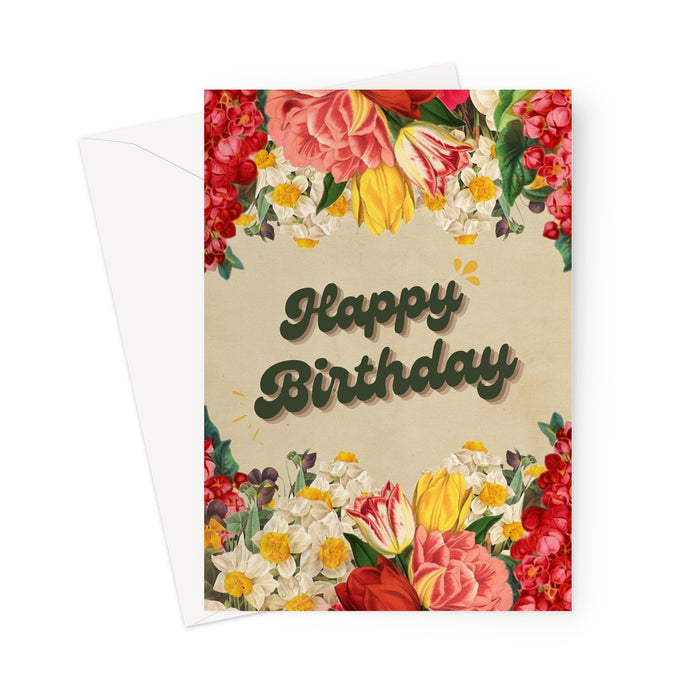 Belle Birthday Card 5x7 Greeting Card