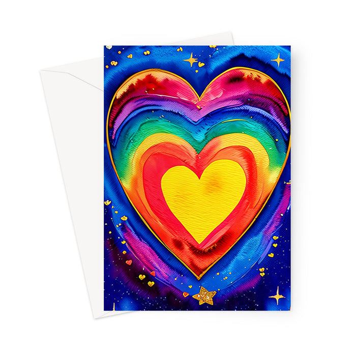 Heart Art Card -  Blank Greeting Card