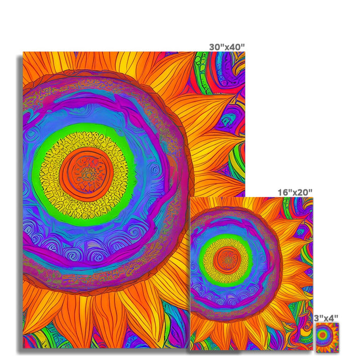 Psychedelic Sunflower C-Type Print