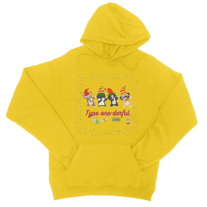 Type One-Derful Diabetes - Christmas Dab College Hoodie