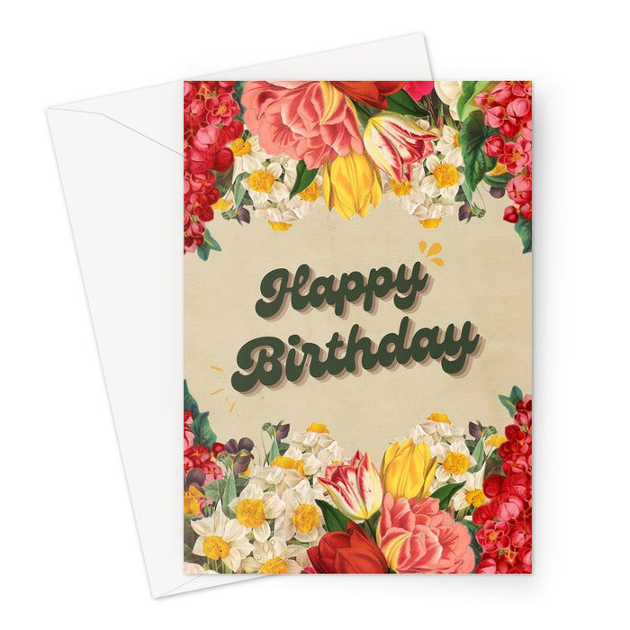 Belle Birthday Card 5x7 Greeting Card