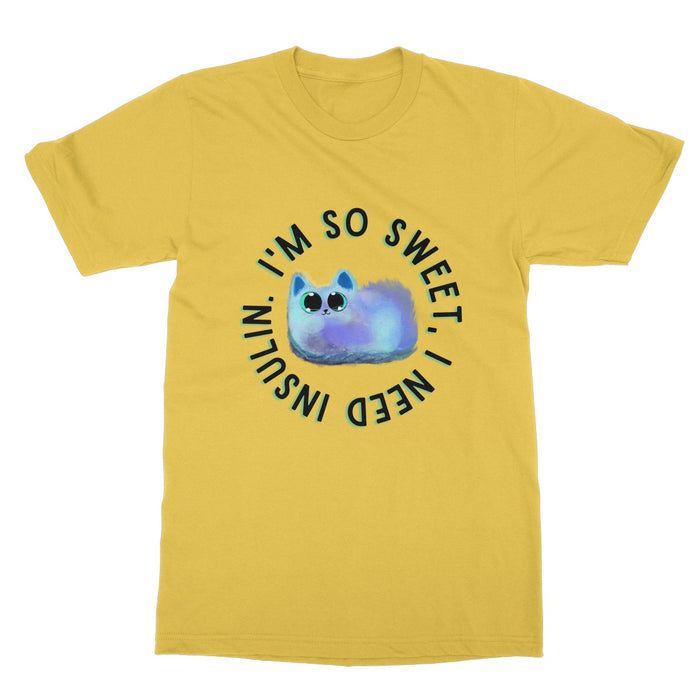 I'm so sweet - kids diabetes tshirt Softstyle T-Shirt