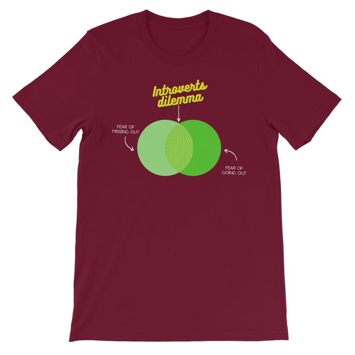 Introverts Dilemma Unisex Short Sleeve T-Shirt