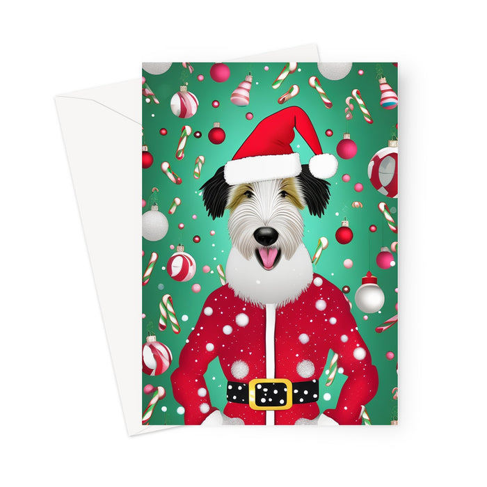 Santa's Little Yelper Greeting Card