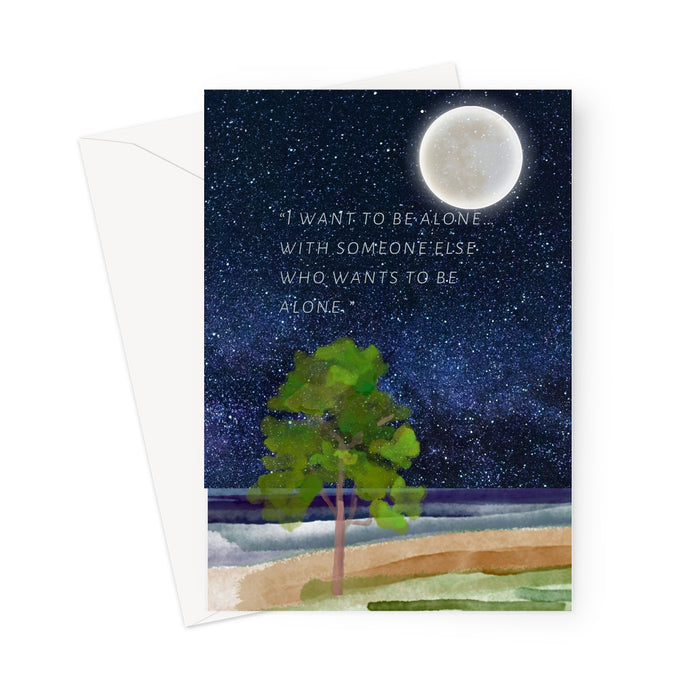 Introvert Love Greeting Card