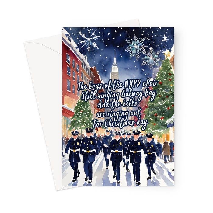 Fairy tale of New York - Pogues Christmas Song Christmas Card Greeting Card