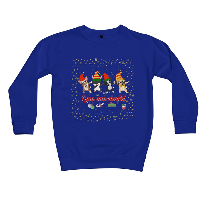 Type One-Derful - Christmas Dab Kids Sweatshirt