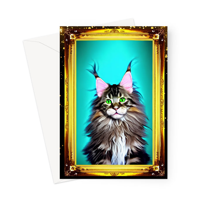Mr Tibbs Loves His Pawtrait Greeting Card