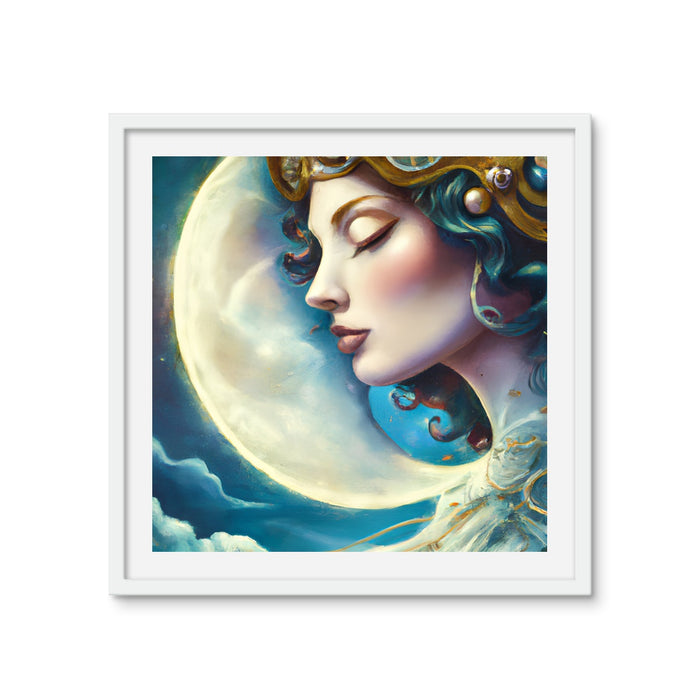 Moon Goddess Framed Photo Tile