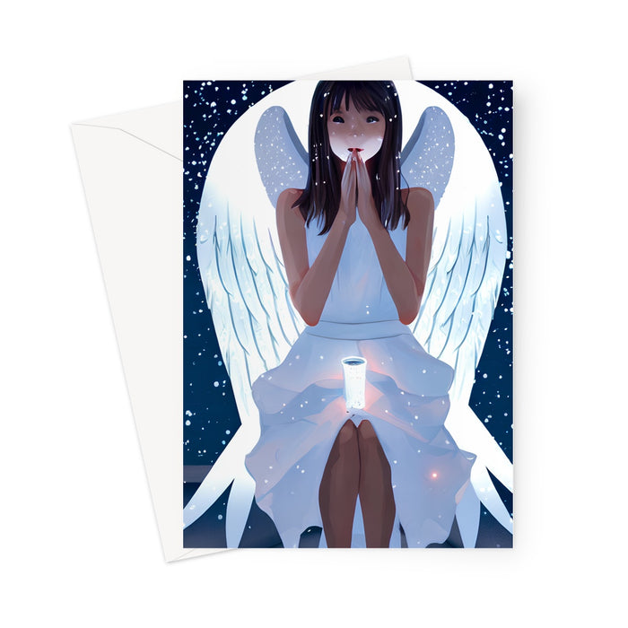 Angel Praying Greeting Card Greeting Card