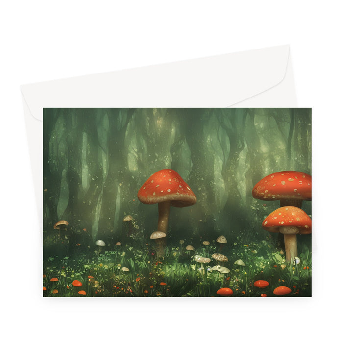 Mushroom Forest Greeting Card