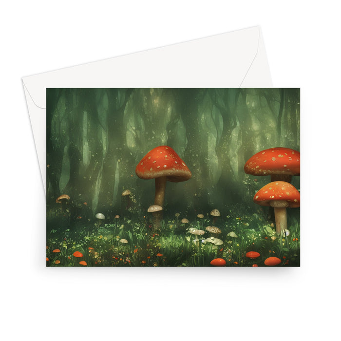 Mushroom Forest Greeting Card