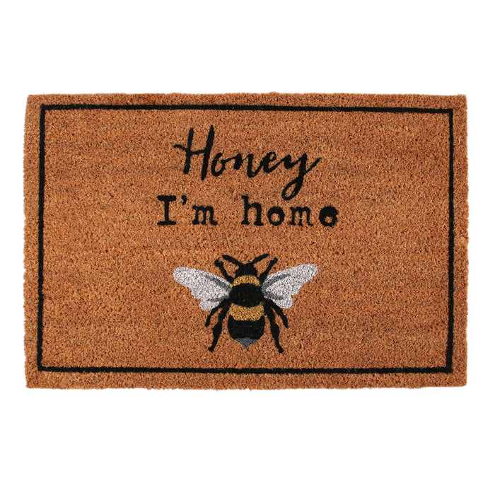 Honey I'm Home Natural Doormat