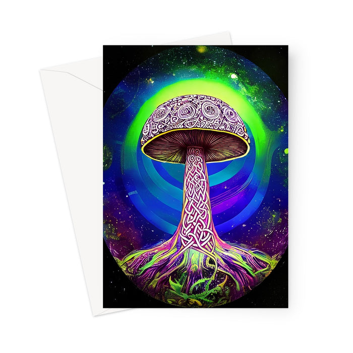 Shamanic MushRune Greeting Card