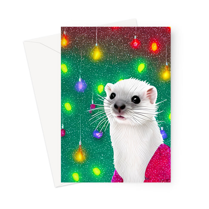 Jingle All The Way Up Your Leg - Ferret Card Greeting Card