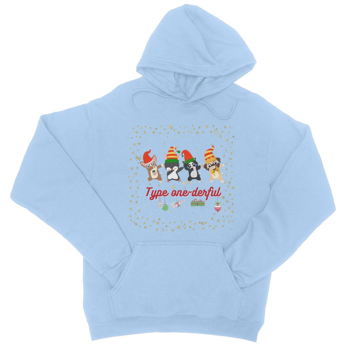 Type One-Derful Diabetes - Christmas Dab College Hoodie