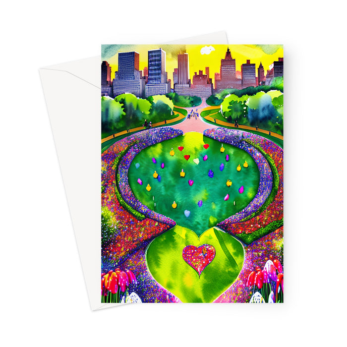 New York - Central Park - Blank Greeting Card