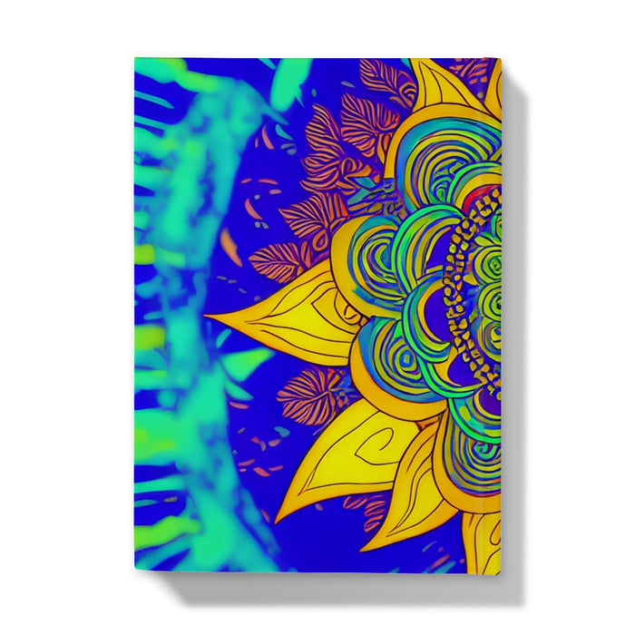 Mandala Psychedelic Sunflower Hardback Journal
