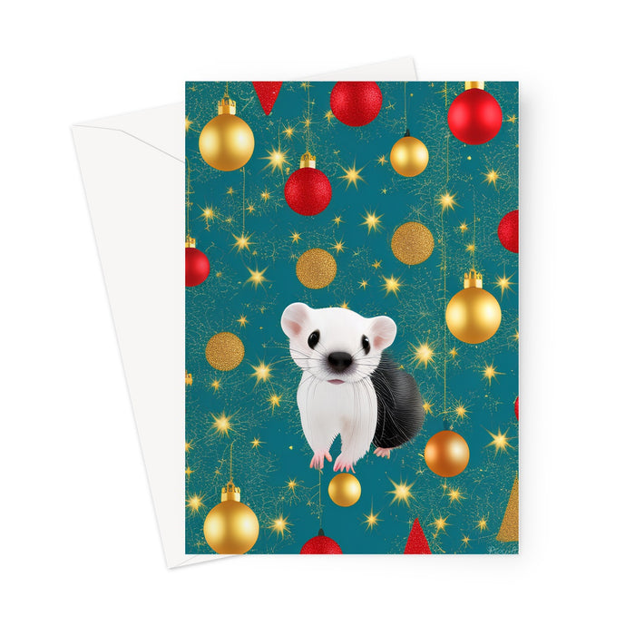 Sprite Loves Christmas - Ferret Card Greeting Card