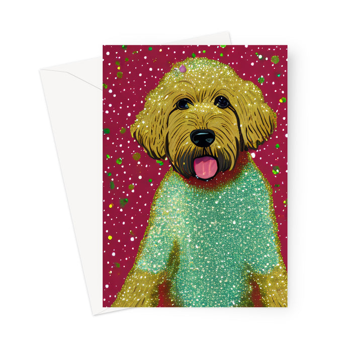 Cutie in a Glitter Jumper Greeting Card