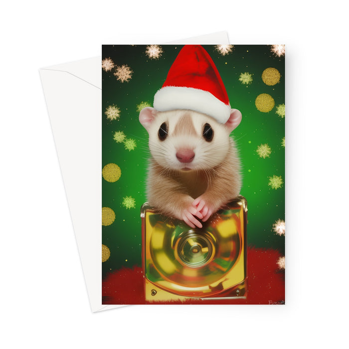 We Wish You A Snappy Christmas - Ferret Card Greeting Card
