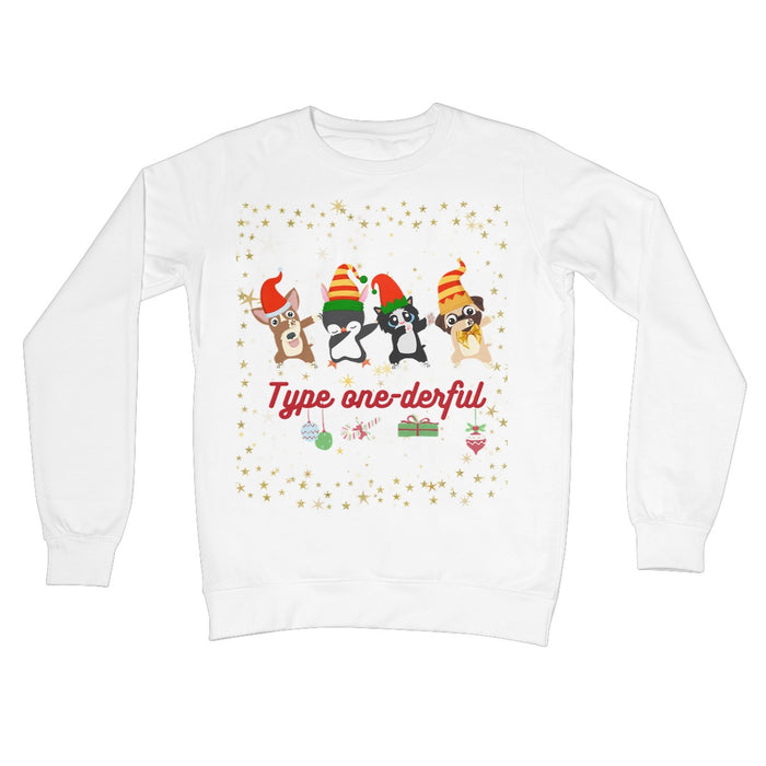 Type One-Derful - Christmas Dab Crew Neck Sweatshirt