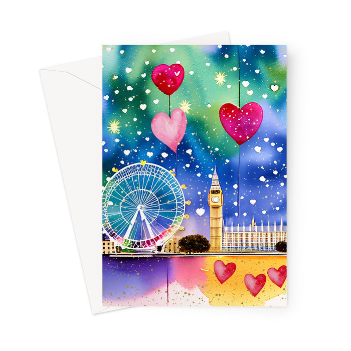 London - I Love You - Blank Greeting Card