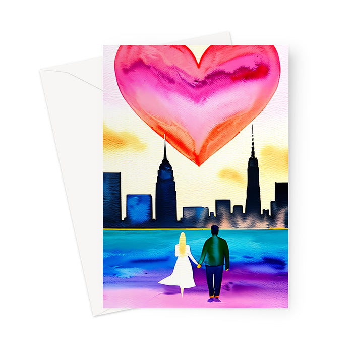 New York New York - Love Card - Blank Greeting Card