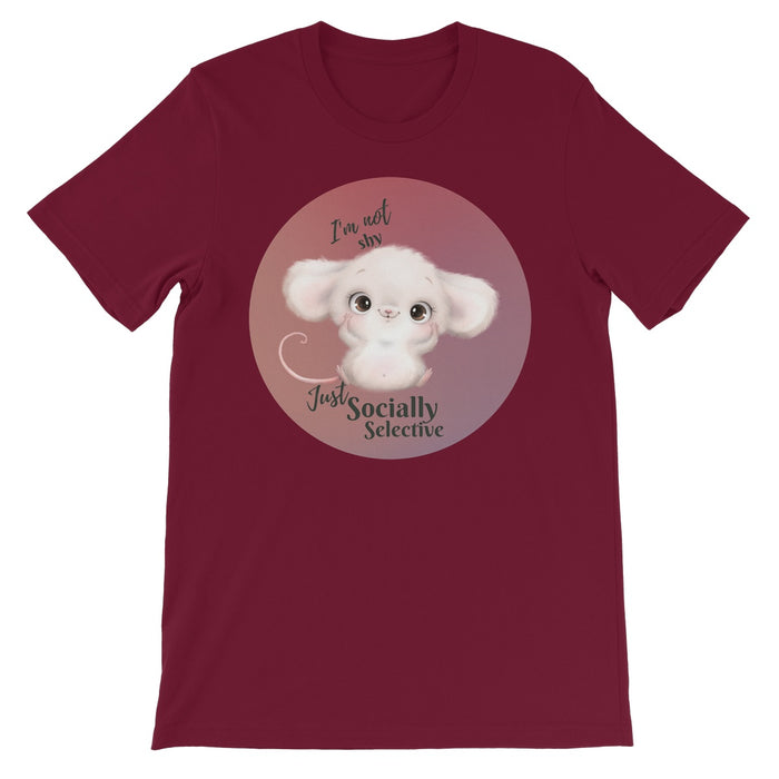 Cute Introvert T-shirt - Not Shy Just Socially Selective