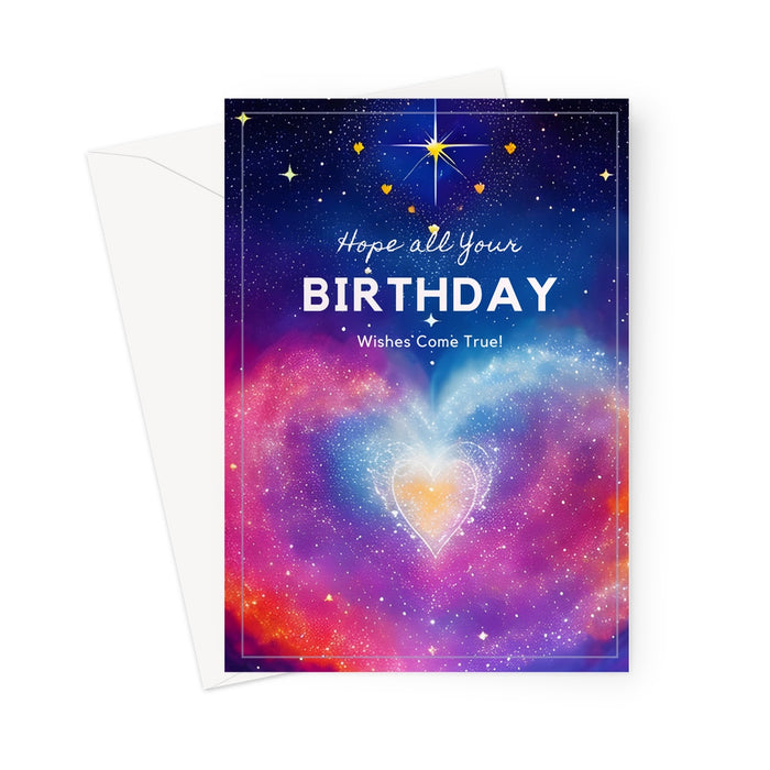 Birthday Star - Hope All Your wishes Come True Design 1 Greeting Card