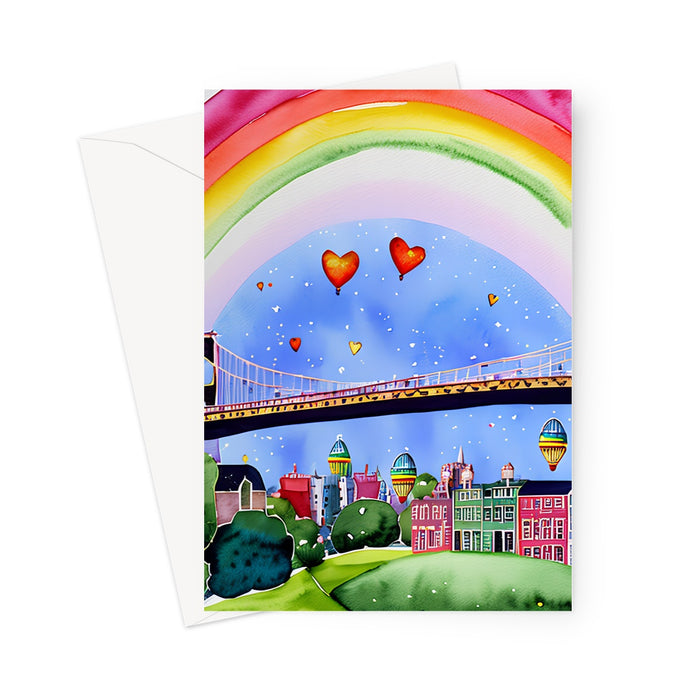 Love Is In The Air - Bristol - Blank Greeting Card
