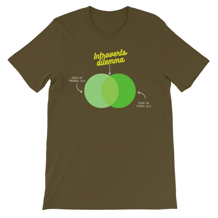 Introverts Dilemma Unisex Short Sleeve T-Shirt