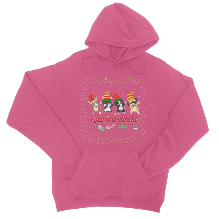 Type One-Derful Diabetes - Christmas Dab College Hoodie