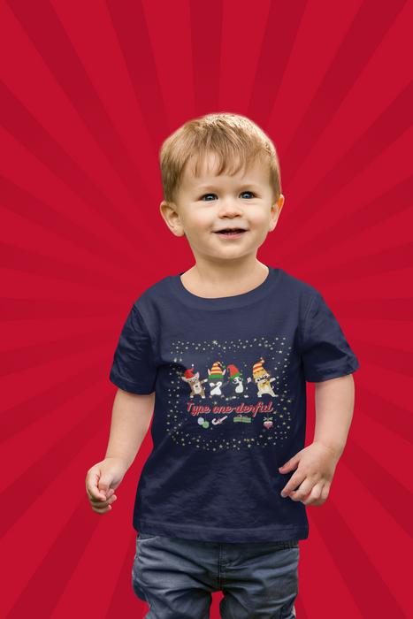 Type One-Derful - Diabetes Christmas Dab Kids T-Shirt