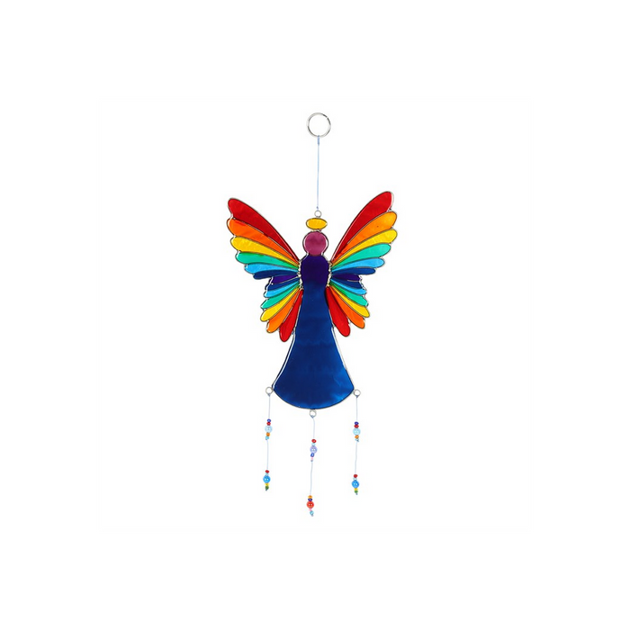 38cm Rainbow Angel Suncatcher